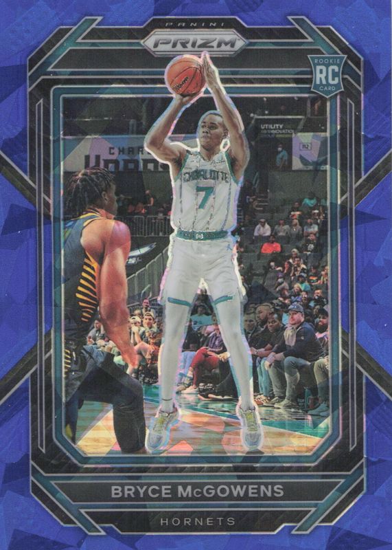 Bryce McGowens 2022 Prizm #222 Blue Ice /125 Rookie PSA 10