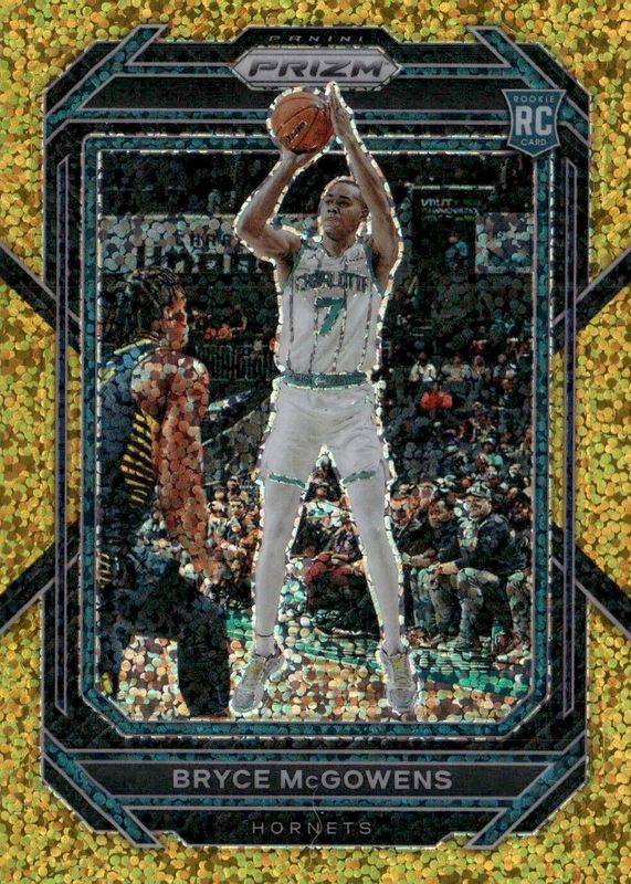 Bryce McGowens 2022 Prizm #222 Gold Sparkle /24 Rookie PSA 10