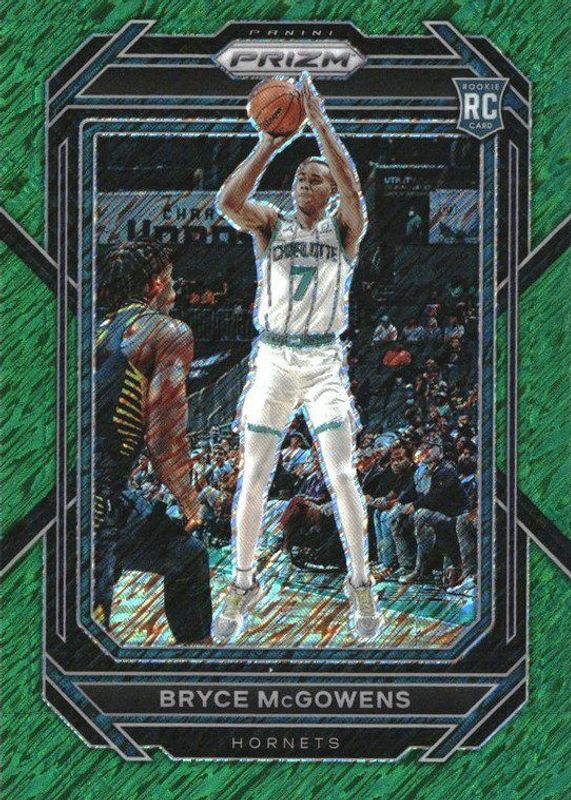 Bryce McGowens 2022 Prizm #222 Green Shimmer /5 Rookie PSA 10