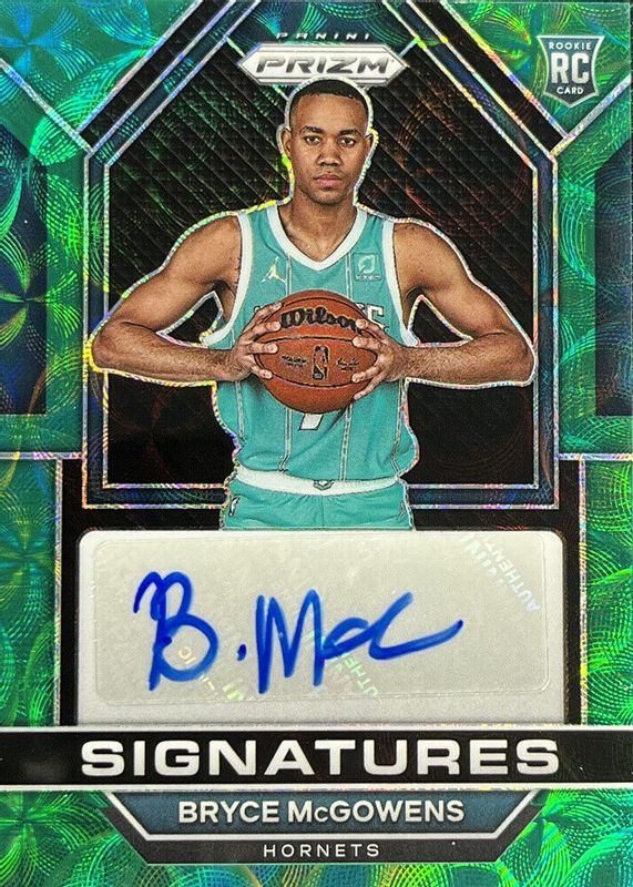 Bryce McGowens 2022 Prizm #RSI-BRY Rookie Signatures - Choice Green /8 PSA 10