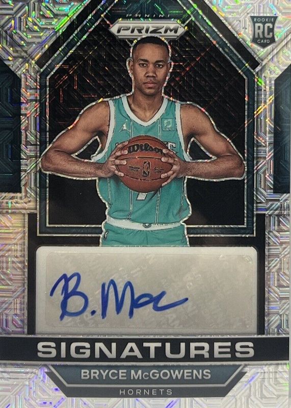 Bryce McGowens 2022 Prizm #RSI-BRY Rookie Signatures - Mojo /25 PSA 10