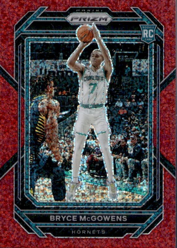 Bryce McGowens 2022 Prizm #222 Red Sparkle /(SSP) Rookie PSA 10