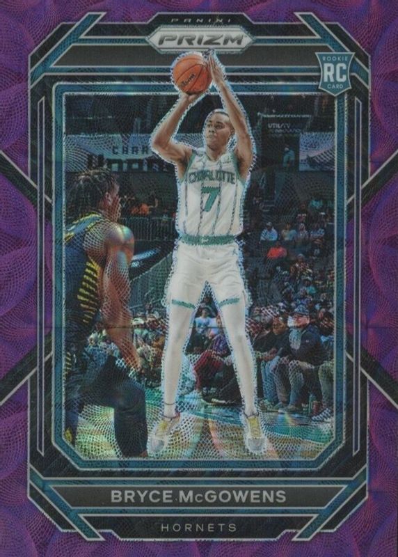 Bryce McGowens 2022 Prizm #222 Choice Purple /20 Rookie PSA 10