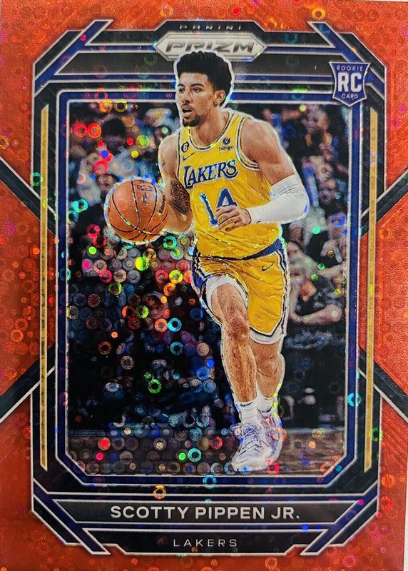 Scotty Pippen Jr. 2022 Prizm #232 Fast Break Red /100 Rookie RAW