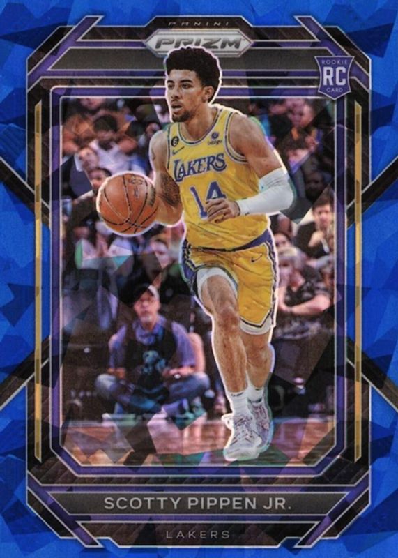 Scotty Pippen Jr. 2022 Prizm #232 Blue Ice /125 Rookie RAW