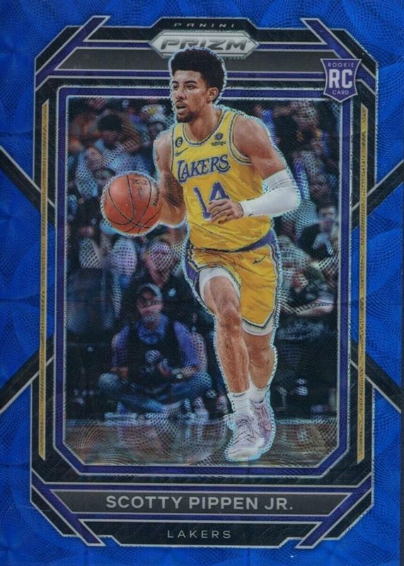 Scotty Pippen Jr. 2022 Prizm #232 Choice Blue /49 Rookie SGC 10