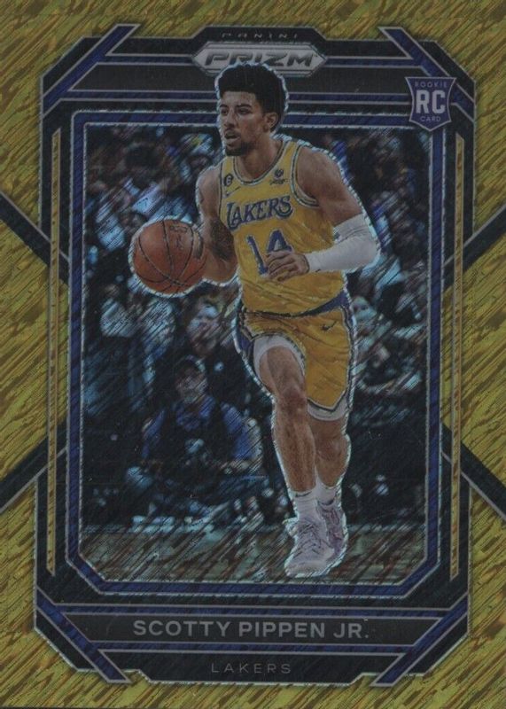 Scotty Pippen Jr. 2022 Prizm #232 Gold Shimmer /10 Rookie PSA 9