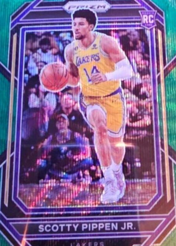 Scotty Pippen Jr. 2022 Prizm #232 Green Wave Rookie SGC 10