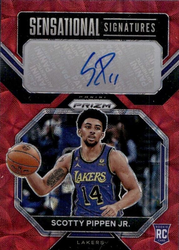 Scotty Pippen Jr. 2022 Prizm #SS-SP Sensational Signatures - Choice Rookie RAW