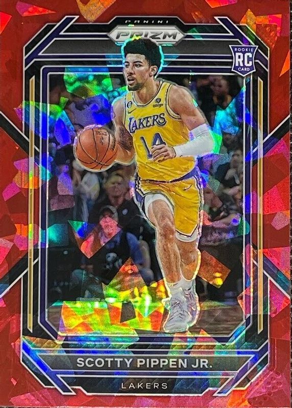 Scotty Pippen Jr. 2022 Prizm #232 Red Ice Rookie RAW