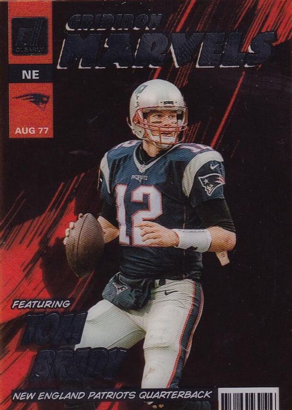 Tom Brady 2022 Clearly Donruss #GM-1 Gridiron Marvels PSA 10