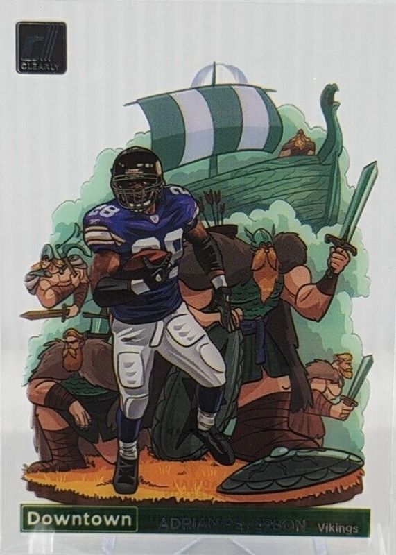 Adrian Peterson 2022 Clearly Donruss #DT-AP Downtown /(SSP)