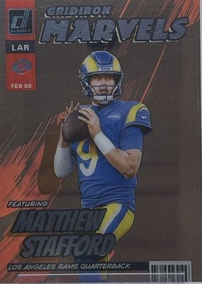 2022 Clearly Donruss #GM-6 Gridiron Marvels /(SSP)