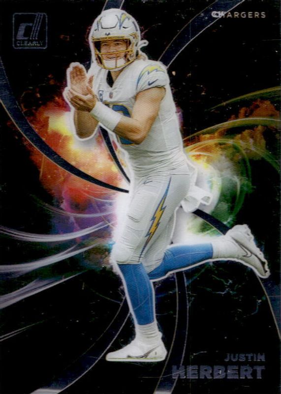 Justin Herbert 2022 Clearly Donruss #NM-7 Night Moves SGC 10