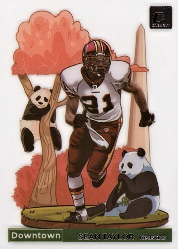 Sean Taylor 2022 Clearly Donruss #DT-ST Downtown RAW