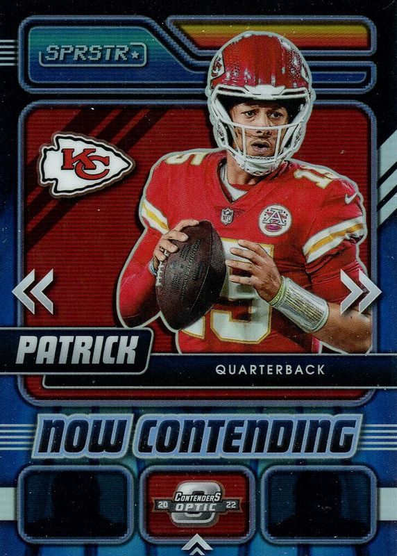 Patrick Mahomes II 2022 Contenders Optic #NC-24 Now Contending /(SSP) BGS 10 PRISTINE