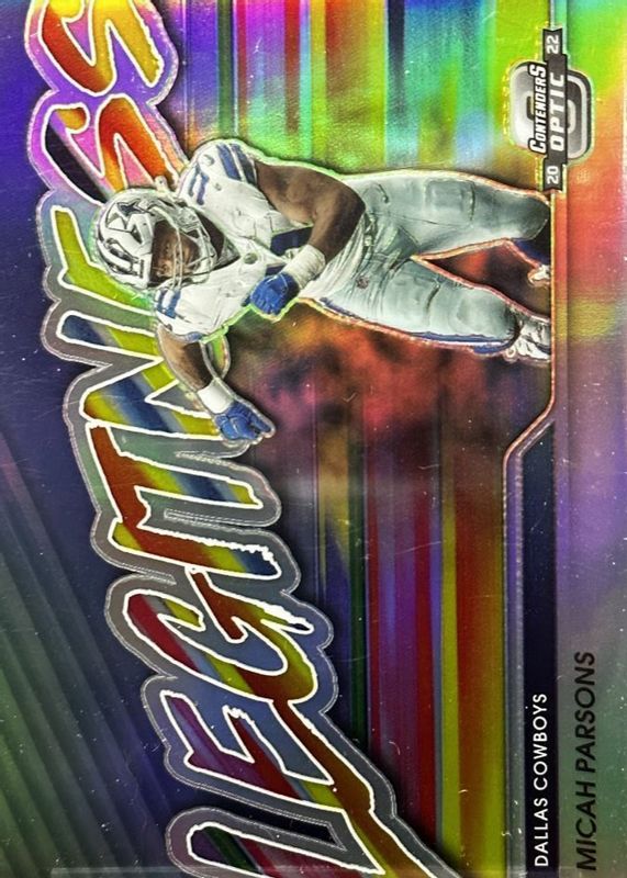 Micah Parsons 2022 Contenders Optic #L-14 Legitness /(SSP) RAW