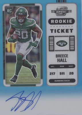 2022 Contenders Optic #105 Rookie Ticket Auto - Teal /99