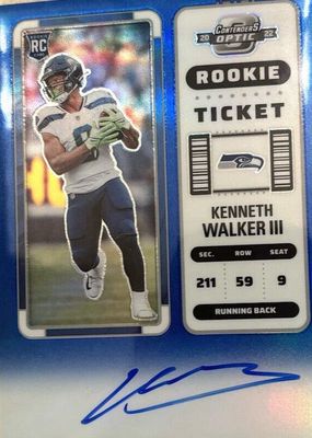 2022 Contenders Optic #126 Rookie Ticket Auto - Blue /75
