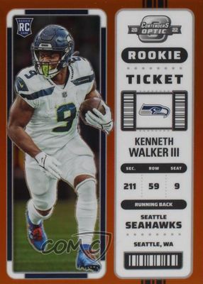 2022 Contenders Optic #83 Orange /50