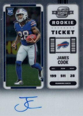 2022 Contenders Optic #123 Rookie Ticket Auto