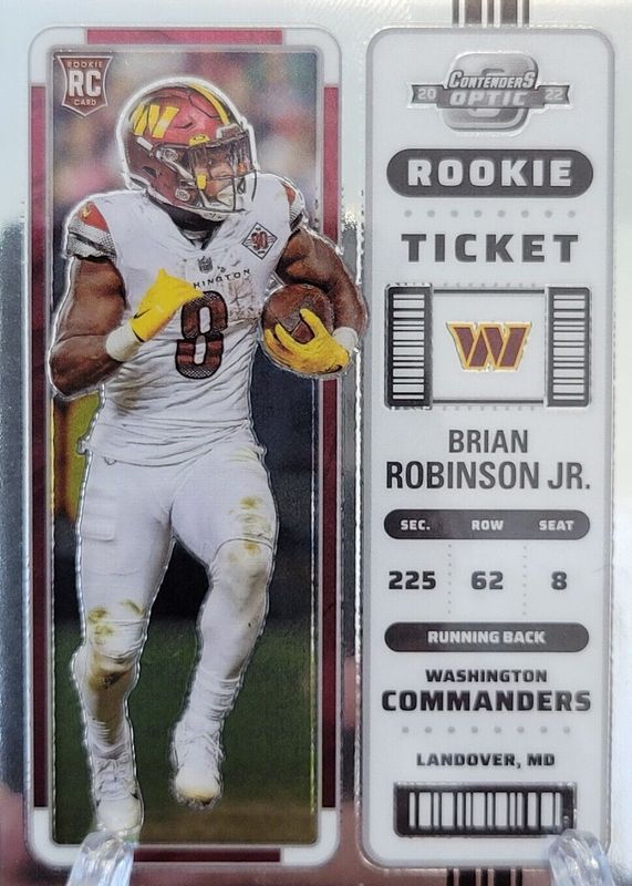 Brian Robinson Jr. 2022 Contenders Optic #64 Base Rookie PSA 10