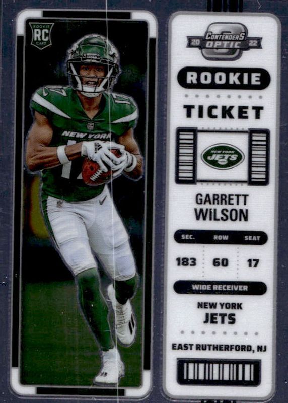 Garrett Wilson 2022 Contenders Optic #72 Base Rookie BGS 9