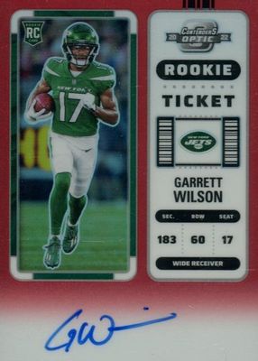 2022 Contenders Optic #117 Rookie Ticket Auto - Red /149