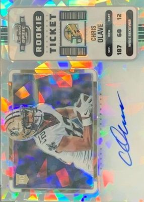 2022 Contenders Optic #109 Rookie Ticket Auto - Cracked Ice Ticket /22