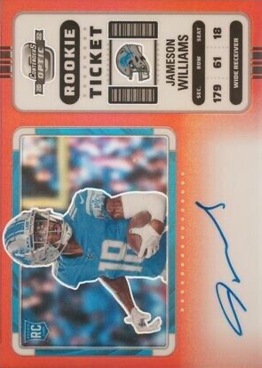Jameson Williams 2022 Contenders Optic #124 Rookie Ticket
