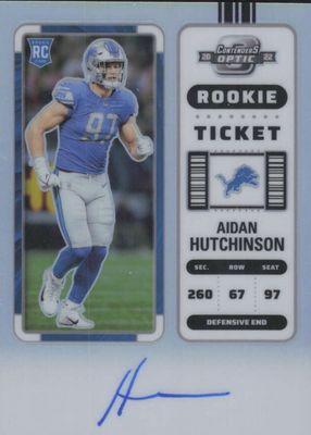2022 Contenders Optic #102 Rookie Ticket Auto - Silver