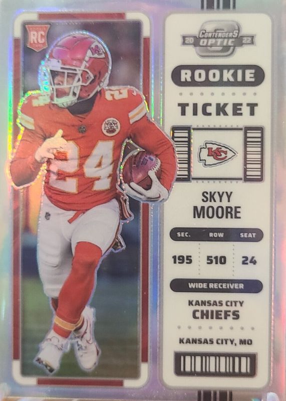 Skyy Moore 2022 Contenders Optic #91 Silver Rookie SGC 10