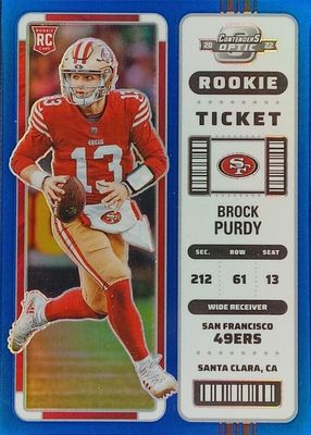 2022 Contenders Optic #68 Blue /99