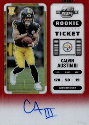 2022 Contenders Optic #107 Rookie Ticket Auto - Red /149