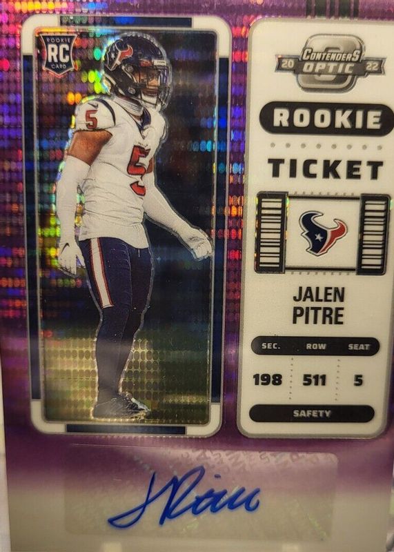 2022 Contenders Optic #170 Rookie Ticket Auto - Purple Pulsar /21