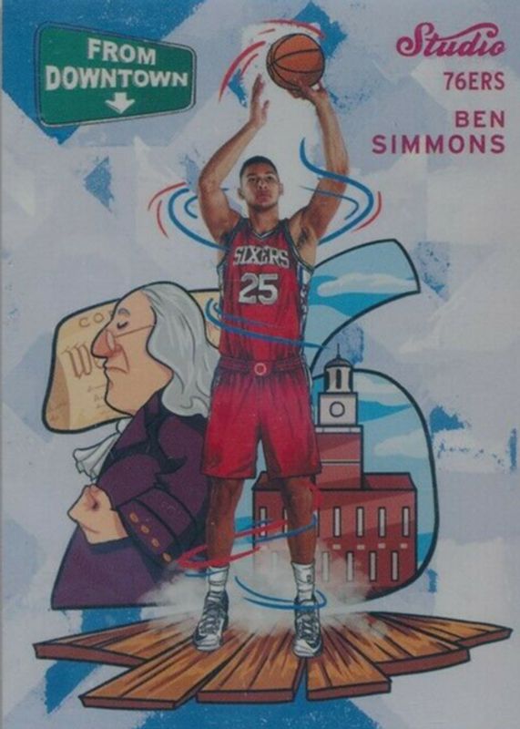 Ben Simmons 2016 Studio #FD10 From Downtown /(SSP) Rookie SGC 10