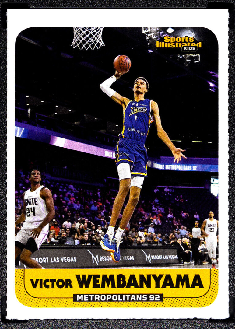 美品 Topps2023 WEMBAYAMA ウェンバンヤマ RC ミニパラレル Victor Wembanyama 2023 Select #288 Courtside Blue Tectonic
