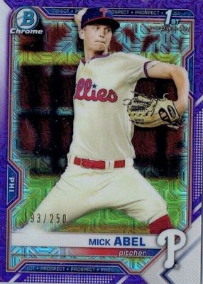 2021 Bowman Mega Box #BCP-42 Chrome Prospects - Purple Mojo Refractor /250 (1st)
