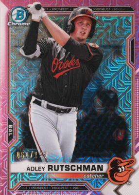 2021 Bowman Mega Box #BCP-121 Chrome Prospects - Pink Mojo Refractor /199