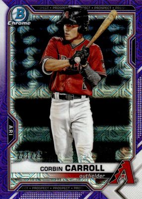 2021 Bowman Mega Box #BCP-142 Chrome Prospects - Purple Mojo Refractor /250