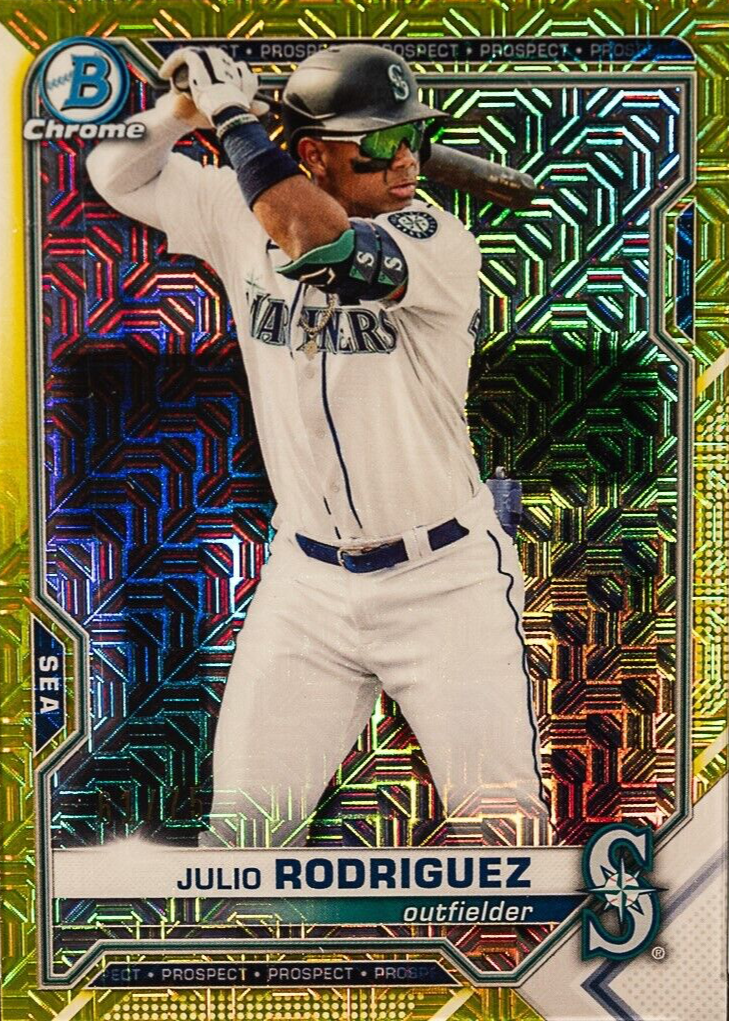 Julio Rodriguez 2021 Bowman Mega Box #BCP-86 Chrome