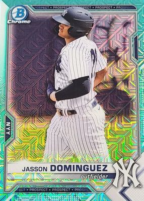 2021 Bowman Mega Box #BCP-13 Chrome Prospects - Aqua Mojo Refractor /225