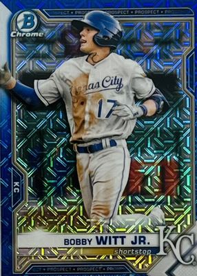 2021 Bowman Mega Box #BCP-1 Chrome Prospects - Blue Mojo Refractor /150
