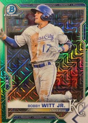 2021 Bowman Mega Box #BCP-1 Chrome Prospects - Green Mojo Refractor /99