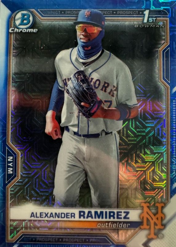 2021 Bowman Chrome Mega Box #BCP-208 Prospects - Blue Refractor /150 (1st)