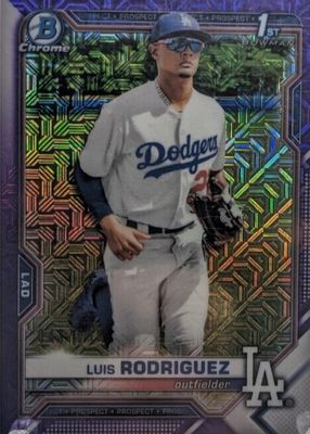 2021 Bowman Chrome Mega Box #BCP-196 Prospects - Purple Mojo Refractor /250 (1st)