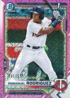 2021 Bowman Chrome Mega Box #BCP-207 Prospects - Pink Refractor /199 (1st)