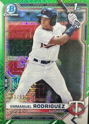 2021 Bowman Chrome Mega Box #BCP-207 Prospects - Green Refractor /99 (1st)