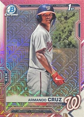 2021 Bowman Chrome Mega Box #BCP-247 Prospects - Pink Refractor /199 (1st)