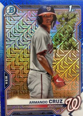 2021 Bowman Chrome Mega Box #BCP-247 Prospects - Blue Refractor /150 (1st)
